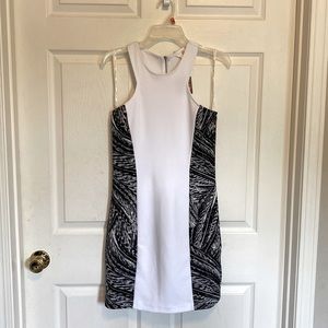 Jadynn High Halter Scuba Dress